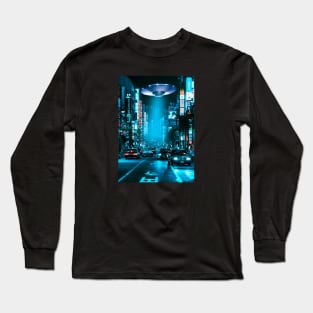 Tokyo Neon Synthwave Long Sleeve T-Shirt